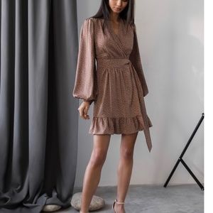 Polka dot mini dress